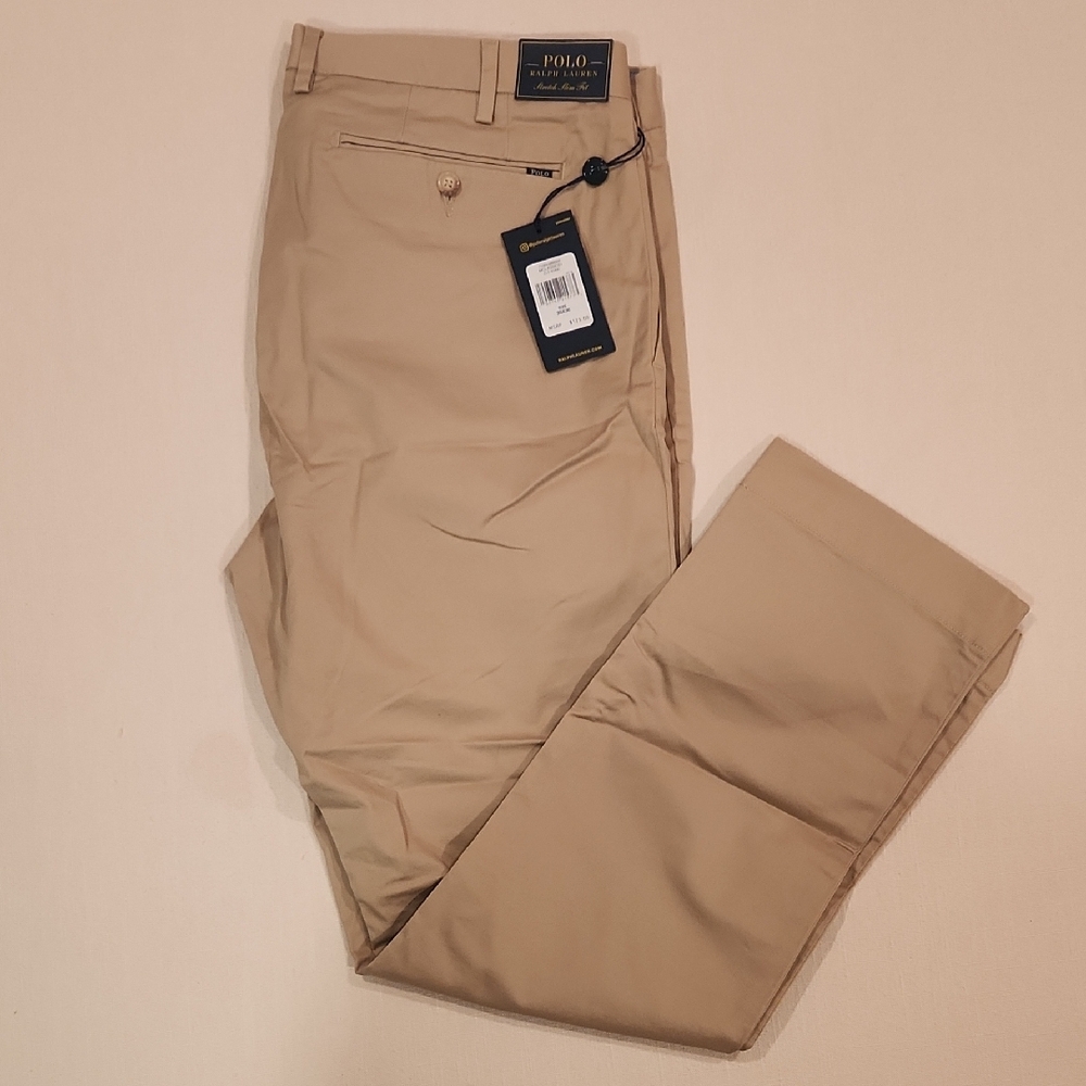 Polo by Ralph Lauren Men's Tan Stretch Chinos